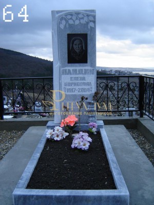 Памятник из мрамора стандарт 64 — ritualum.ru